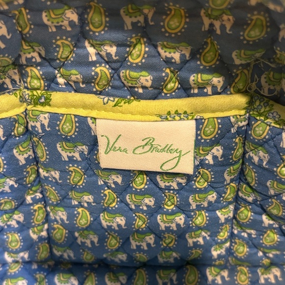 Vera Bradley Quilted Baby Bag - Green and Blue Floral - Picture 3 of 9